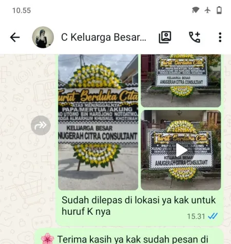 Pengiriman Papan Bunga Duka Balekambang