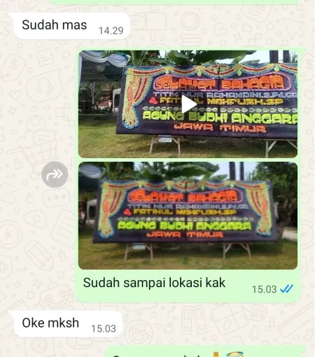 Pengiriman Papan Bunga Balekambang